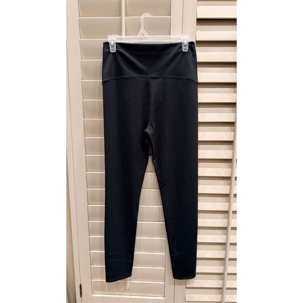 Motherhood Maternity Black Leggings Size S High Waist Over Belly Nylon Spandex